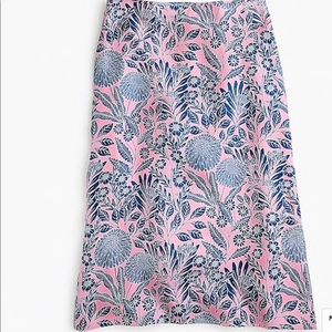 J.Crew X Abigail Borg silk slip skirt NWT size 6